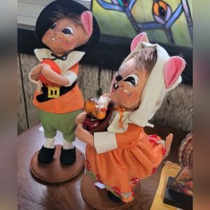 Annalee Pilgrim Mouse Couple Girl and Boy